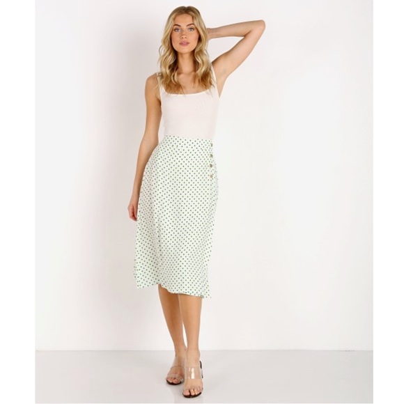 NWT Faithfull The Brand Racquel Skirt in Lula Dot Print, Size 6 - Picture 1 of 13